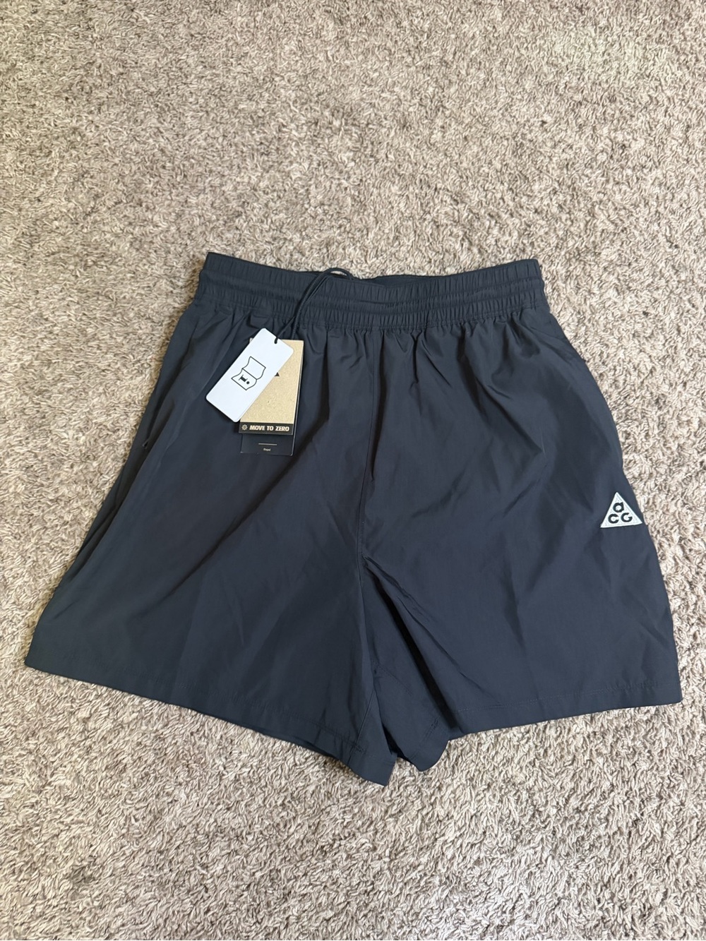 Nike ACG Repel Ripstop Shorts Womens Small Black Loose Fit Mid Rise HJ0263-010